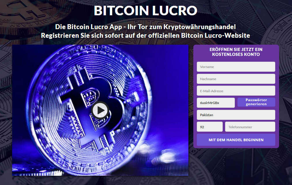 Bitcoin Lucro Review: Legit Oder Betrug? Funktioniert Diese Software Wirklich?0 (0)
