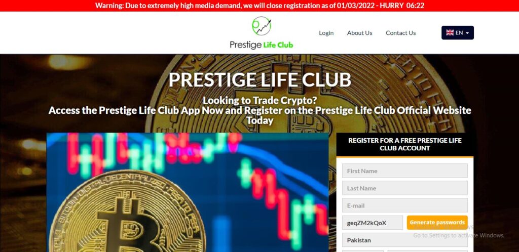 Prestige Life Club  Bewertung: Führt es vorteilhaften Handel?0 (0)