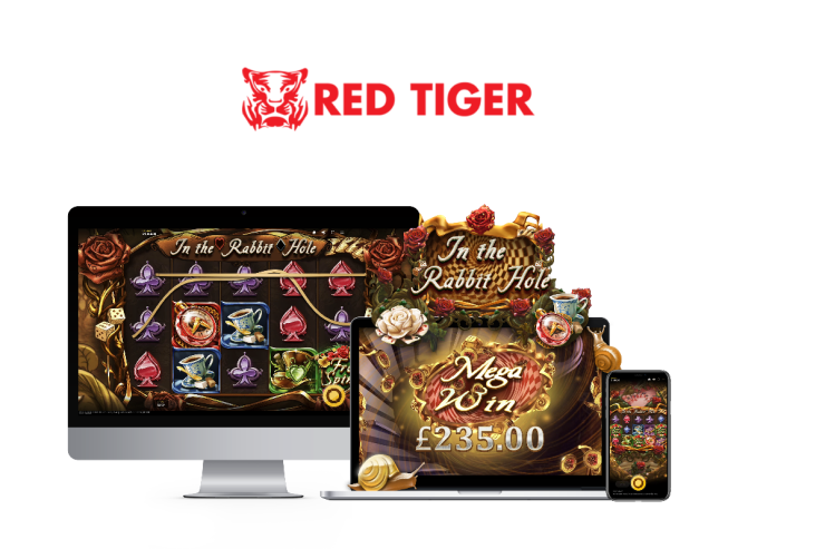 In the Rabbit Hole von Red Tiger nimmt die Spieler mit auf ein fabelhaftes neues Abenteuer in einer magischen Welt