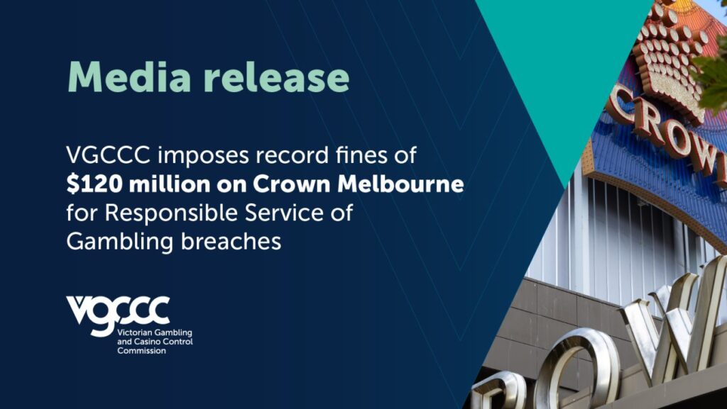 VGCCC verhängt gegen Crown Melbourne Rekordstrafen in Höhe von insgesamt 120 Millionen US-Dollar wegen Verstößen gegen den verantwortungsbewussten Umgang mit Glücksspielen0 (0)