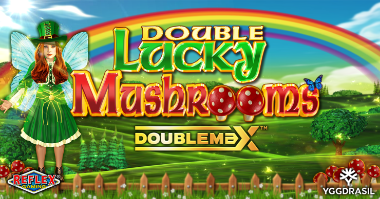 Yggdrasil und Reflex Gaming begeben sich in Double Lucky Mushrooms DoubleMax™ auf die Suche nach den Reichtümern des Regenbogens