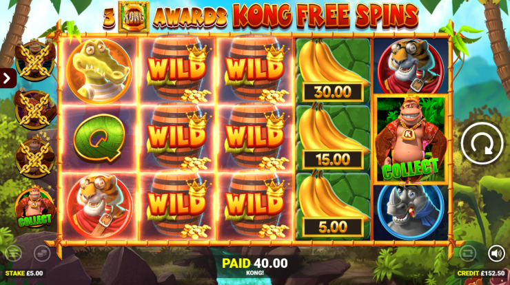 Blueprint Gaming bietet wilden Funktionsspaß in King Kong Cash Go Bananas Jackpot King™